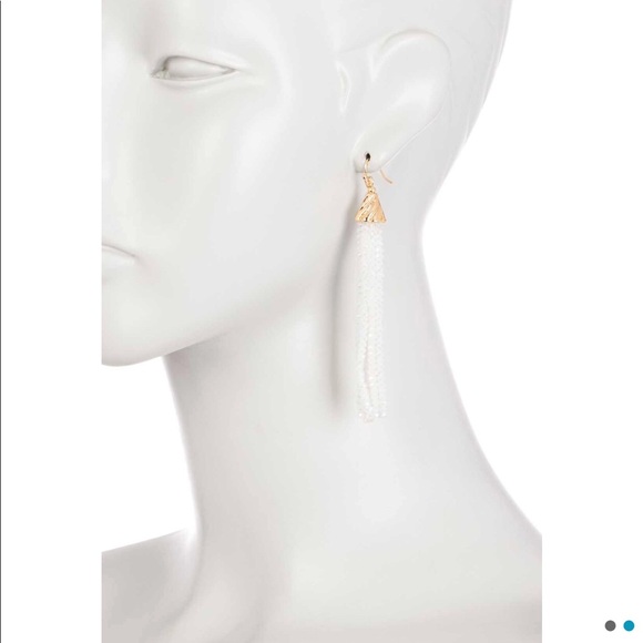 🌺 BEAUTIFUL NATASHA BEADED TASSEL EARRINGS 🌺 - Picture 4 of 8